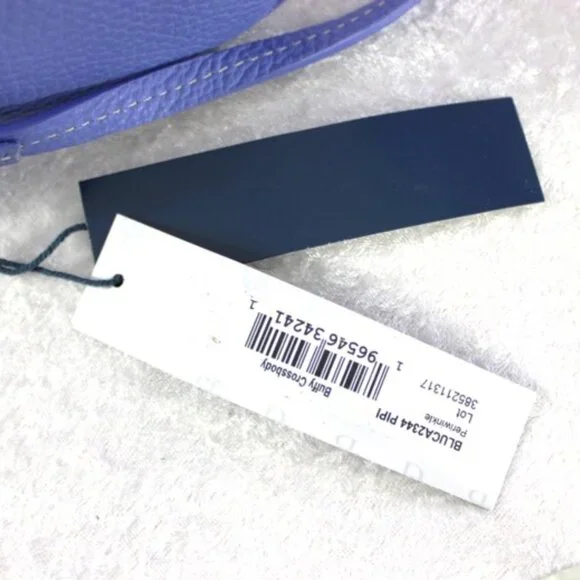 Dooney & Bourke Buffy Crossbody - PIPI Blue Pebble Leather Bag NWT - Picture 9 of 13